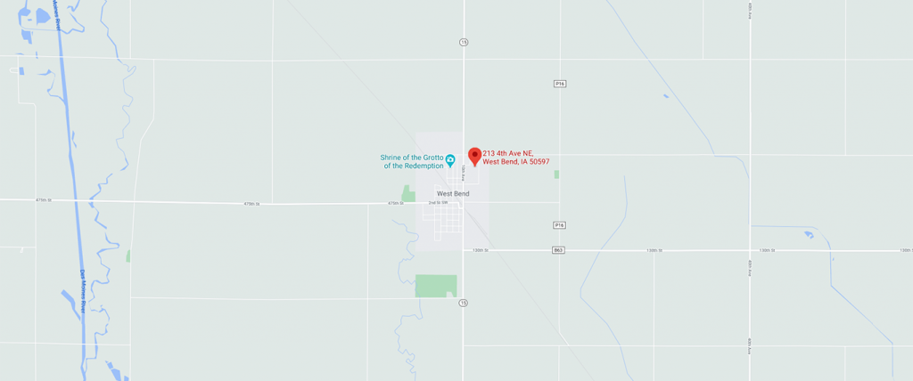 Location of Country Maid in West Bend, IA
